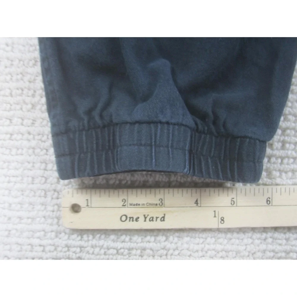 GAP Pants Mens 2XL Navy Jogger Elastic Waist Cuffed Cotton Lyocell Zip Fly Chino